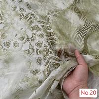 Tissu en mousseline de soie naturelle personnalisé, tissé, imprimé de fleurs, motif floral numérique pour robes de mariée pour femmes, rideaux pour la maison