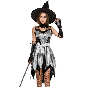 2025 nuevos estilos Hechizante vestido de bruja con sombrero Halloween Lindo disfraz de bruja mágica para mujeres - Product Image 3
