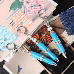 Biểu tượng tùy chỉnh kim loại dễ thương <span class=keywords><strong>Mini</strong></span> Móc chìa Khóa Kim Cương bút bi - Product Image 2