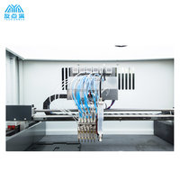 Machine à coller les strass visuelle multi-buses haute vitesse pour tissus plats, vêtements de mariage, de danse et pour enfants, équipement d'incrustation de diamants