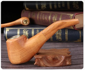 Accessoires pour fumeurs certifiés CE, vente directe d'usine, pipe à tabac en bois faite à la main, style ancien, durable - Product Image 5