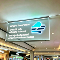 Tableau d'affichage LED effaçable en acrylique avec cadre en alliage d'aluminium éclairé, panneau de message réutilisable, décoratif pour restaurant, bar, café