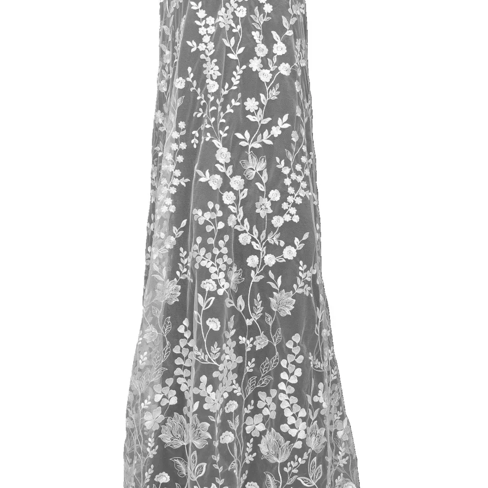 Affinity fransız renkli 100% Polyester örgü nakış gelin fransız tül dantel kumaş düğün akşam elbise için