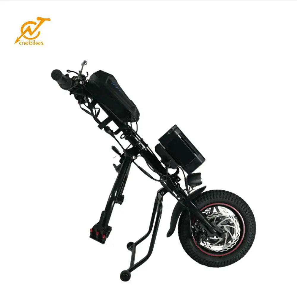 2023 shock absorbed handbike attached handcycle 12" 36V 350W for wheelchair lithium battery 10.4Ah