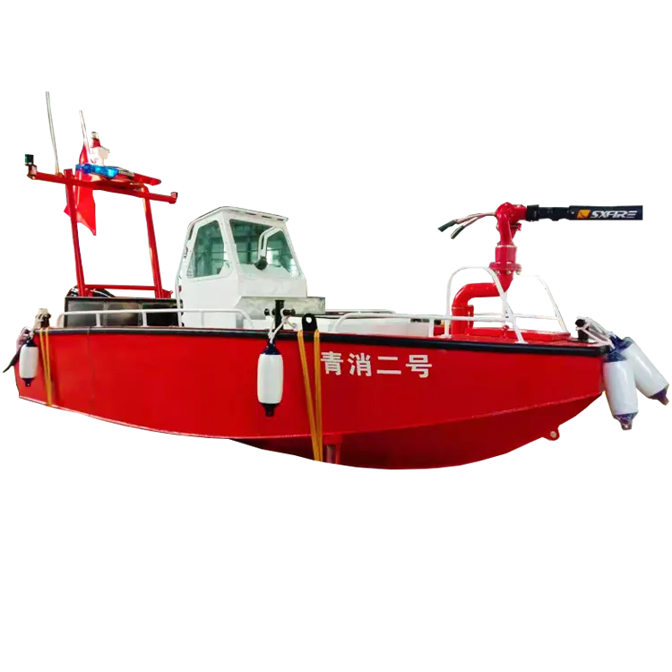 New Luxury Aluminum Maritime Official Boat for Rescue and Fire Fighting Equipped with Electric Fire Pumps & Outboard Engine