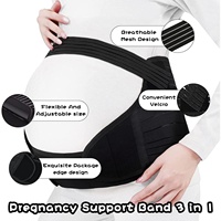 Faja Abdominal de maternidad transpirable ajustable agradable a la piel cinturón de cintura de soporte de embarazo cómodo