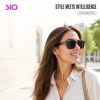 Lunettes de soleil de traduction IA, lunettes audio avec contrôle tactile par application et reconnaissance vocale pour les voyages d'affaires et les réunions