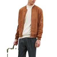 Automne hiver vintage daim extérieur polaire bouton manteaux logo personnalisé OEM laine travail corvée camionneur coton Bomber vestes pour hommes