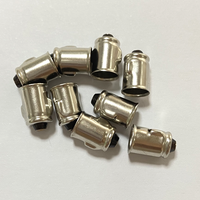 Base d'ampoule led BA7S en laiton plaqué nickel, 10 pièces