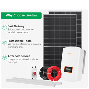 Système solaire photovoltaïque connecté au réseau 5kW 10kW 20kW 30kW 50kW, kit complet avec panneaux LF3-50KW-ON - Product Image 3