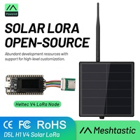 Répéteur radio solaire Lora Keepteen D5L-H2 Heltec V4 GPS GNSS 868 MHz 915 MHz avec panneau solaire D5 IP66 pour application IOT Meshtastic