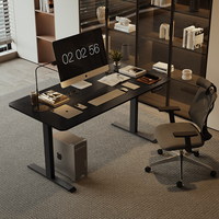 Beisijie bureau réglable noir bureau panneau de particules utilisation de bureau usage domestique