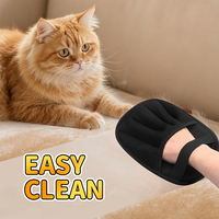 Guantes ROKI Nuevos y Populares para Eliminar el Pelo de Mascotas, Ecológicos, de Plástico, con Batería, Modernos, de Doble Cepillo, con Función Electrostática Adhesiva