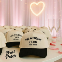 Gorra de Béisbol Personalizada al por Mayor con Logotipo para Bodas, Gorra de Béisbol de Alta Calidad de 5 Paneles para Regalo de Boda o Fiesta