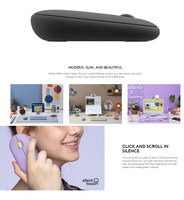 Souris sans fil silencieuse Logitech Pebble M350 originale à 100 %, 1000 DPI, 3 boutons, ergonomique, portable, mini, vente en gros