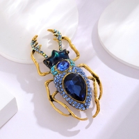 Broche insecte en émail, tendance, scintillante, mignonne, motif Beatles, bijou épingle, magnifique broche pour hommes et femmes