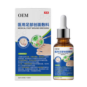Pansement liquide médical OEM à base de plantes pour les plaies du pied, formule pour le soin des pieds, soulagement des rougeurs - Product Image 1