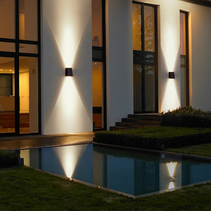 Lumières d'extérieur solaires modernes 2LED étanches IP65/68 éclairage d'ambiance pour jardin cour porche balcon passerelle Camping déco - Product Image 3