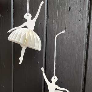 Bailarina chica San Valentín panal plegable tutú creativo hecho a mano <span class=keywords><strong>papel</strong></span> reciclado plegable panal bailarina adorno colgante - Product Image 4