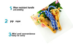 Bán buôn động vật phim hoạt hình gỗ bỏ qua đồ chơi Rope xử lý thông minh jump rope cho trẻ em - Product Image 5