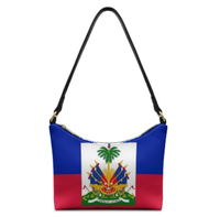 Sac à bandoulière imperméable avec drapeau d'Haïti, sac à main à poignée supérieure pour le travail, les voyages et les tenues quotidiennes