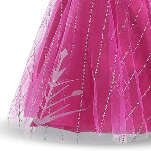 Congelati 2 Del Partito Elsa Anna Principessa a Maniche Lunghe Della Ragazza Dei Bambini Del Vestito <span class=keywords><strong>Costume</strong></span>