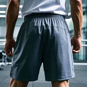 Shorts de sport décontractés de haute qualité, mi-longueur, pour l'été, course à pied, séchage rapide, respirant, écologique, compression, gris - Product Image 3