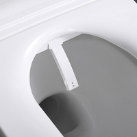 Siège de toilette intelligent ultra-mince en forme de U avec couvercle, pulvérisation automatique, siège chauffant intelligent avec télécommande, trois configurations