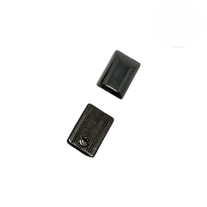 Embouts de fermeture éclair en métal rectangulaires en alliage de zinc durables pour sacs et vêtements - Product Image 2