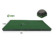 Tapis de golf en gazon artificiel 153D le plus vendu 1,5x1,5m - Tapis de practice durable en nylon tricoté 3 couches, taille personnalisée