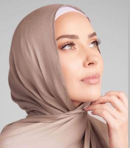 2025 vente chaude rayonne <span class=keywords><strong>rayou</strong></span> Hijab avec motif solide correspondant sous-capuchon imprimé point unique livraison directe disponible - Product Image 1