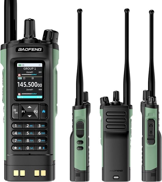 BAOFENG DM32 Walkie Talkie DMR GPS 8W Digital Analog AM FM Radio Multi Band Type-C DM-32UV Ham 2 Way Radio