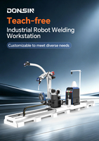 Robot de soudage industriel entièrement fermé à 7 axes sur rail, anti-poussière et automatisé.