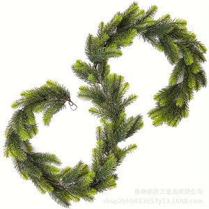 Guirlande de Noël artificielle Yan Ju en pin, 1,8 m, 144 aiguilles fourchues, pour décoration murale, fenêtre, cheminée - Product Image 5