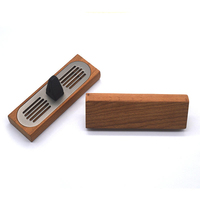 Diffuseur de parfum d'ambiance en bois naturel de luxe pour grille d'aération de voiture, format personnalisé, à clipser, pour aromathérapie, vente en gros