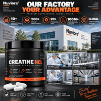 Capsules de créatine hydrochloride en vrac, directement de l'usine OEM, pour hommes et femmes, 60 unités, améliore les performances athlétiques*HACCP HALAL