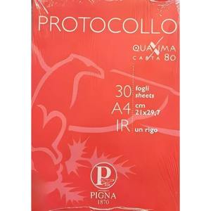 PIGNA - PAQUETE DE 30 HOJAS DE PROTOCOLO A4 CON LÍNEAS - Product Image 1