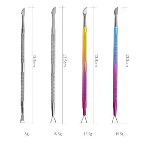 กรรไกรตัดหนังกำพร้าแบบแบนใช้ซ้ำได้ปลายสองด้านกรรไกรตัดเล็บสเตนเลสสตีลสำหรับทำเล็บ - Product Image 6