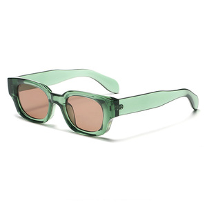 Occhiali da <span class=keywords><strong>Sole</strong></span> di Lusso Personalizzati 2026, Montatura Quadrata Piccola Retrò, Occhiali da <span class=keywords><strong>Sole</strong></span> alla Moda per Donne e Uomini - Product Image 3