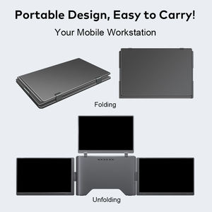 Nuevo Extensor de Pantalla 2025, Monitor Portátil de 14 Pulgadas, 1 Cable para 3 Pantallas, Monitor Triple con Puertos Tipo-C para Uso con Laptop - Product Image 5