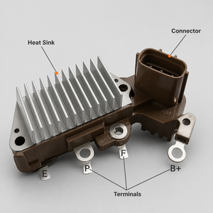 Régulateur <span class=keywords><strong>de</strong></span> <span class=keywords><strong>tension</strong></span> d'<span class=keywords><strong>alternateur</strong></span> automobile 12V pour <span class=keywords><strong>Denso</strong></span> 126000-3361 ND1491070 - Product Image 5