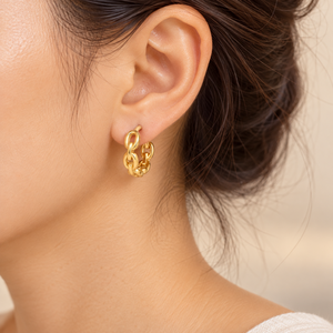 Orecchini a polsino geometrici da donna, design semplice, accessori per l'orecchio da indossare tutti i giorni - Product Image 2