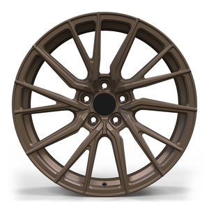 Rines de Aleación con Diseño Multirradio en Y, Acabado Bronce Desierto Mate, 18/19/20 Pulgadas, 5x112 5x114.3, Compatibles con Golf <span class=keywords><strong>R</strong></span>, Octavia, CC - Product Image 1