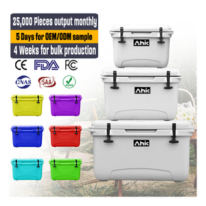 Tùy Chỉnh Chất Lượng Cao Cách Điện PE Nhựa Rotomolded Lạnh Uống Mát Hộp Mạnh Mẽ Bền Băng Hộp Cho Ngoài Trời Cắm Trại Thực Phẩm - Product Image 6