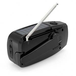 Cargador de Teléfono Elanby con Banco de Energía de 2000 mAh, Manivela, Linterna LED, Radio Meteorológica AM/FM NOAA, Pantalla Digital Portátil - Product Image 6