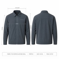 Chaqueta Bomber con Cierre Frontal para Hombre, Exterior de Nailon Liso, Dobladillo Cosido, Manga Larga, Ligera, para Uso Diario y Urbano, Producción OEM