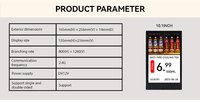 Pantalla de Publicidad Digital, Panel de Pantalla LCD, Etiqueta de Precio Electrónica para Tiendas, Pantalla de Publicidad Electrónica Digital