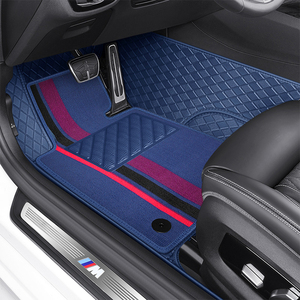 <span class=keywords><strong>2022</strong></span> <span class=keywords><strong>nouveau</strong></span> design 3 pièces ensemble complet 3D 5D tapis de sol de voiture anti-dérapant couleur rouge monocouche véhicule tapis de voiture pour Honda bmw - Product Image 2