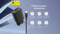 Kit de charge rapide haute performance SASATHREE SC01, câble de données USB3.0 de 1 m et tête de chargeur, prise en charge OEM de type C