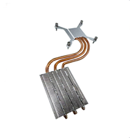 Dissipateur thermique CPU personnalisé à 3 caloducs avec ailettes en aluminium pour PC tout-en-un, mini PC, ordinateur portable, module thermique pour ordinateur industriel